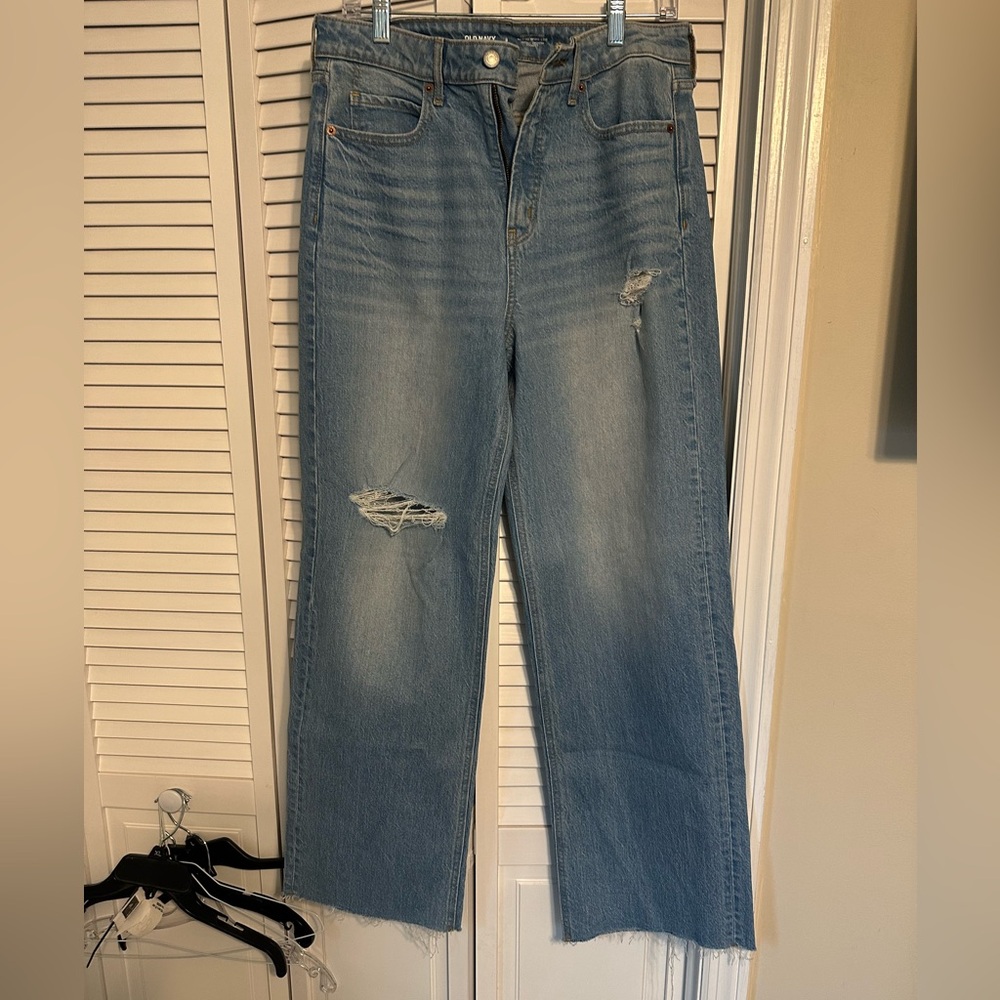 Old Navy extra high-rise sky high wide leg size 8